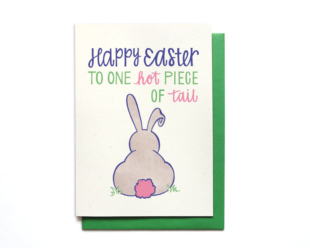 Funny Easter Card Happy Easter to One Hot Piece of Tail 